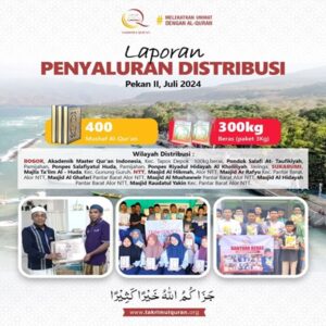 Laporan Distribusi Yayasan Takrimul Qur'an - www.takrimulquran.org